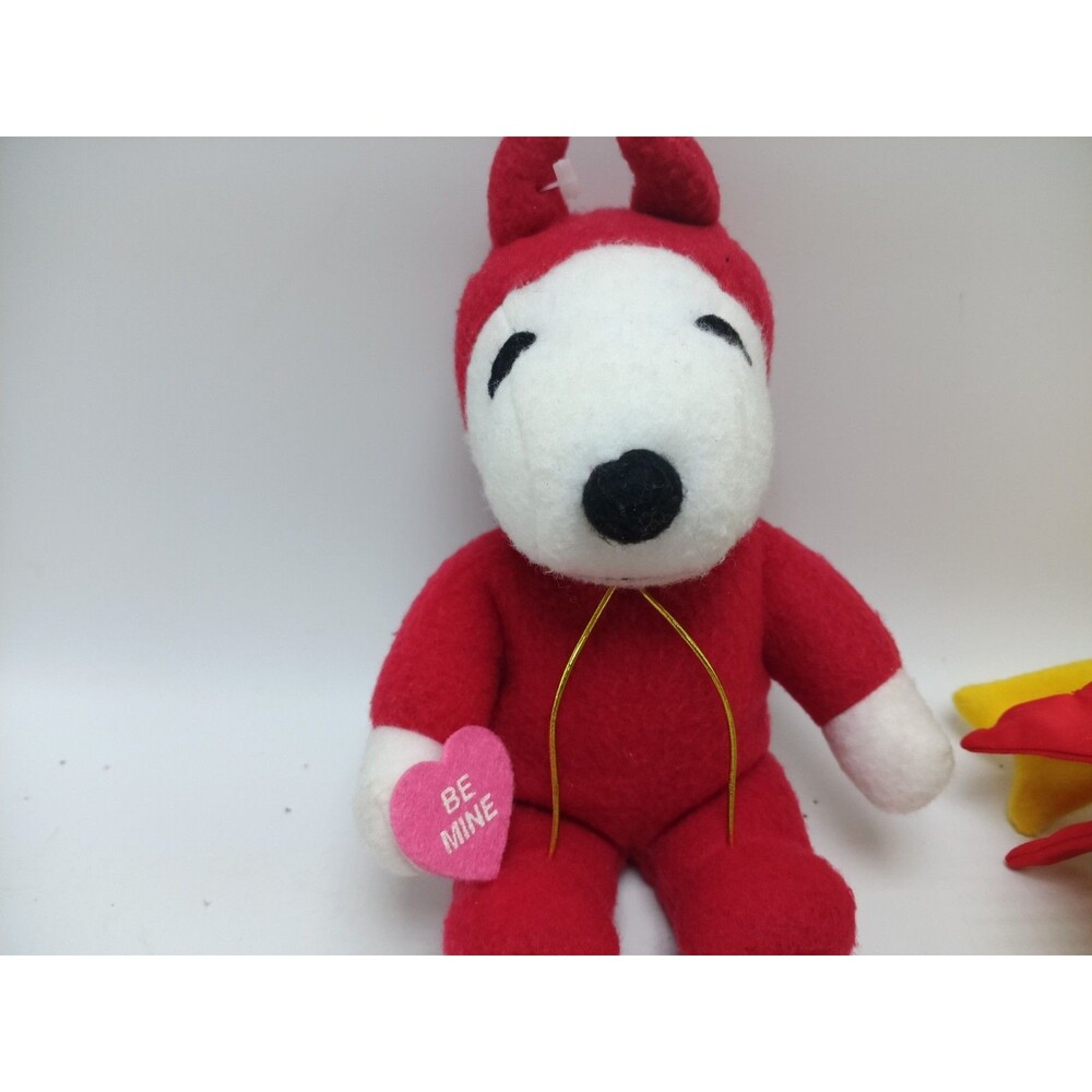 2 Peanuts Valentines Day Snoopy & Woodstock Plush Whitman's - Picture 5 of 10